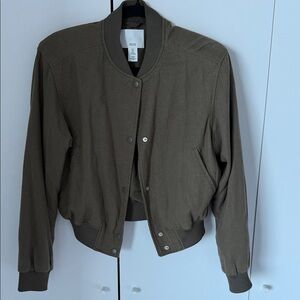 H&M Khaki Women's Bomber Jacket